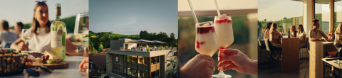 Collage Weinbar Impressionen