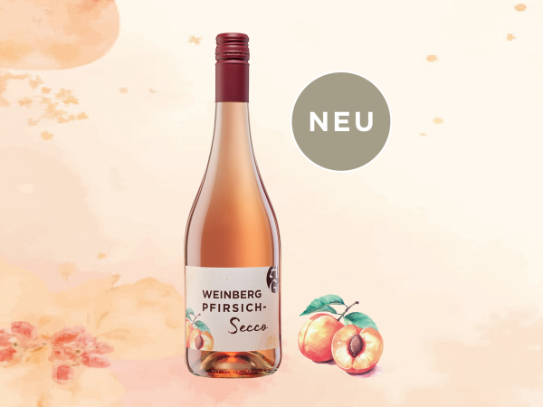 Flasche Weinbergpfirsich-Secco